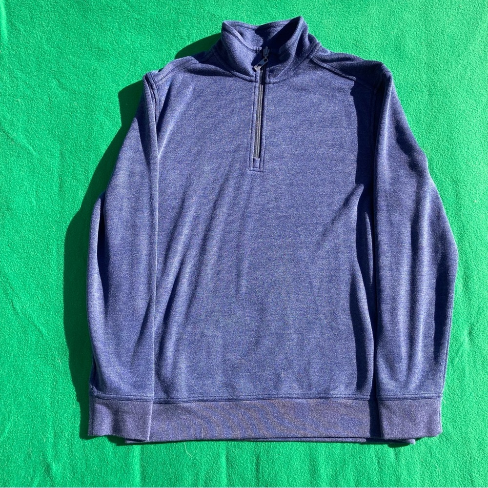 Tommy bahama island zone quarter zip fleece mens medium